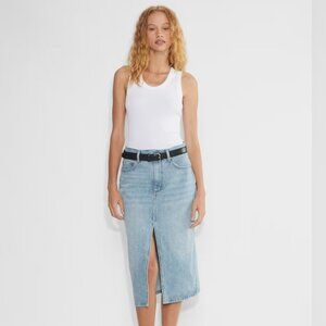 Denim Forum, The '90s Halle Denim Skirt